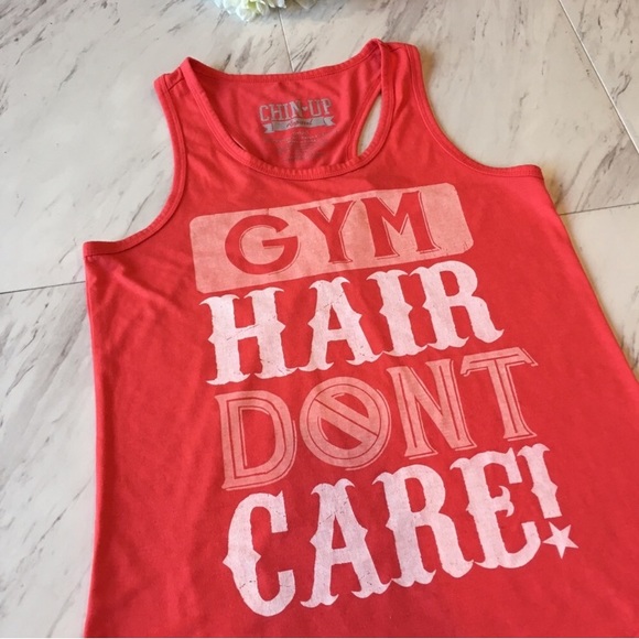 Chin Up Apparel | Gym Hair Don't Care WorkOut Tank - Picture 2 of 4